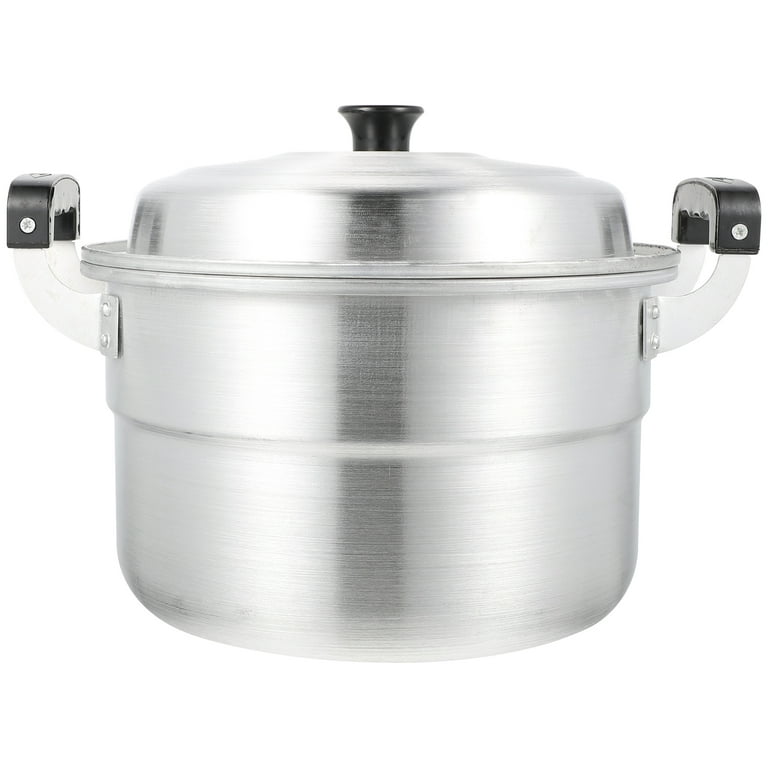 Aluminum Steaming Pot Dual Handles Soup Pot Household Small Soup Large  Capacity Cooking Pot