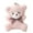 Color: Pink, variant on Mini Bear Cute Plush Bear Keychain Bag Ornament Women Handbag Decorations School Student Backpack Lovely Furry Pendant