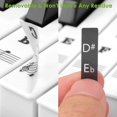 thumbnail image 3 of Piano Keyboard Stickers For 49/54/61/88 White And Black Keys, Music Electronic Piano Keyboard Note Stickers, 3 of 4