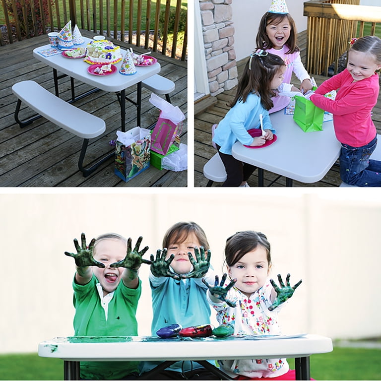 Lifetime Kid's Picnic Table, Almond (280094) - Walmart.com