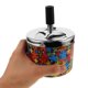 thumbnail image 2 of Cenicero de metal con apagado automático, cenicero decorativo de mesa para cenizas de cigarrillos., 2 of 7