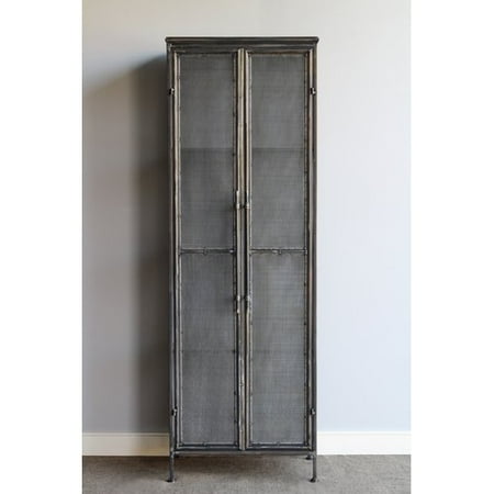 Gracie Oaks Lindauer Tall Metal 2 Door Accent Cabinet Gracie Oaks Lindauer Tall Metal 2 Door Accent Cabinet