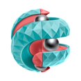 thumbnail image 1 of Blue Release Stress High-quality Green White Spinner Track Ball Toy, 1 of 5