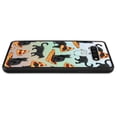 thumbnail image 5 of FINCIBO Slim TPU Bumper + Clear Hard Back Cover for LG Stylo 6 6.8" 2020, Black Cat Love Pizza, 5 of 6