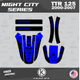 thumbnail image 2 of Kalair GFX Graphics Kit for Yamaha TTR125 (2000-2007) Nightcity Series, 2 of 5