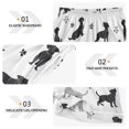 thumbnail image 2 of joogoo Women's Pajama Lounge Shorts Silhouette Doodle Dogs Bottoms Sleep Short M, 2 of 7
