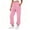 #06 Pink 【Mix, Match & Rotate: Stock Up on Daily Colors】, variant on Women's Jogger Pants, Elastic Waist Solid Casual Pants with Side Pockets, Running Fitness Workout Wear, Womens Joggers | VerBelle,Black L