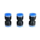 thumbnail image 2 of Paquete de 3 Conectores Reductores de a de 5/32, Conector / Acoplador de Recta Neumática de Tubo de 4 (paquete de 3) 10 mm shamjiam Conector recto, 2 of 8