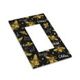 thumbnail image 3 of Kll Hohey Bee Golden Embroidery Wall Plate,Gloss Finish,Standard Size 1 - 5" X 3", Polycarbonate Thermoplastic,Electric Receptacle Plug Covers, 3 of 8