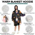 thumbnail image 5 of Wearable Oversized Blanket,Halloween Gnome Pattern Wearable Blanket Hoodie for Adults,Cozy Hooded Blankets with Super Pockets,Super Warm Fuzzy Pullover for Women & Men, 5 of 6