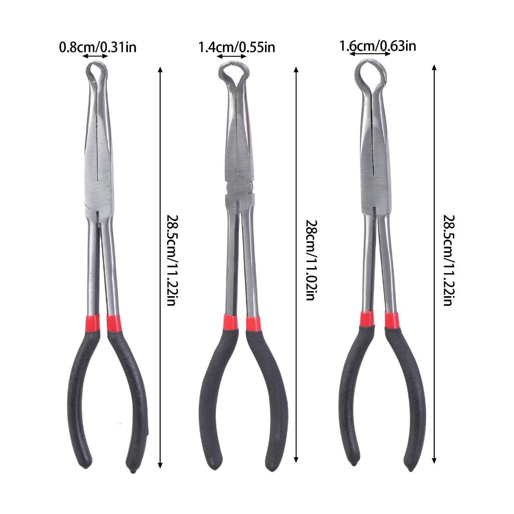 CEORPER Pack Of 3 Hose Grip Pliers 11Inch Mechanic Tool For Tight And Confined Space