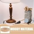 thumbnail image 2 of STOBOK Round Wooden Lamp Base in Light Brown for Crafting and Display 2Pcs, 2 of 5