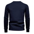 thumbnail image 5 of AherBiu Chandails pour Hommes Col Rond Manches Longues Chandail Tricoté Automne Hiver Décontracté Thermique Coton, 5 of 5