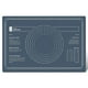 thumbnail image 4 of Worallymy Alfombrilla para hornear pasteles de silicona Espesar Rollo de masa Almohadilla para amasar Galletas Rodillo de harina Herramienta de cocina, Azul Worallymy JD735795093, 4 of 7
