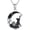 Cat with Star, variant on Dorunmo Koala Necklace 925 Sterling Silver Koala Pendant with Black Crescent Moon Necklace Koala Jewelry Gift for Women Gothic Jewelry Gifts for Women
