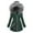 Green, variant on Women's Trendy Zipper Plush Hooded Thicken Liner Solid Colored Word Printed Long-Sleeved Zipper Casual Padded Loose Warm Fitting Jacket Coat