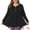 Black, variant on Women' Plus Size Tunic Button Henley Blouses 4X Burgundy