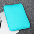 thumbnail image 7 of Laptop Sleeve Bag Compatible with 12-15.6 inch MacBook Pro, MacBook Air, Notebook Computer, Water Repellent Polyester Vertical Protective Case,Blue Soft Cover Protective Case Zipper Carrying Bag, 7 of 7