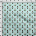 thumbnail image 3 of oneOone Popeline de Coton Sergé Tissu Bleu Bébé Floral Bloc Matériel de Robe Tissu Imprimé au Mètre 56 Pouces de Large, 3 of 4