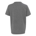 thumbnail image 2 of Next Level Youth CVC Short Sleeve Crew, L, Dark Heather Grey, L, 2 of 4