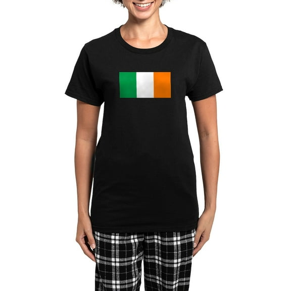 CafePress - Irish Pride Women's Dark Pajamas - Women's Short Sleeve Print T-Shirt and Pants Dark Cotton Pajama Set