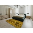 thumbnail image 4 of Ahgly Company Indoor Round Patterned Dark Bronze Brown Area Rugs, 4' Round, 4 of 6