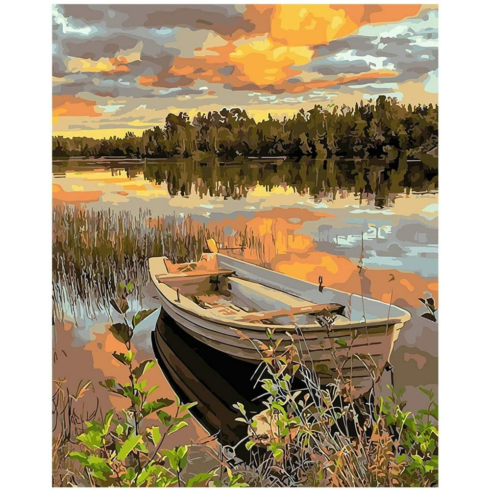 Paint by Numbers for Adults Beginner & Kids, Landscape Paint by Number