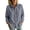 Gray, variant on Edvintorg Womens Button Up Shirts Cotton Turndown Collar Long Sleeve Casual Loose Lightweight Top Plus Size Womens Fashion Black S