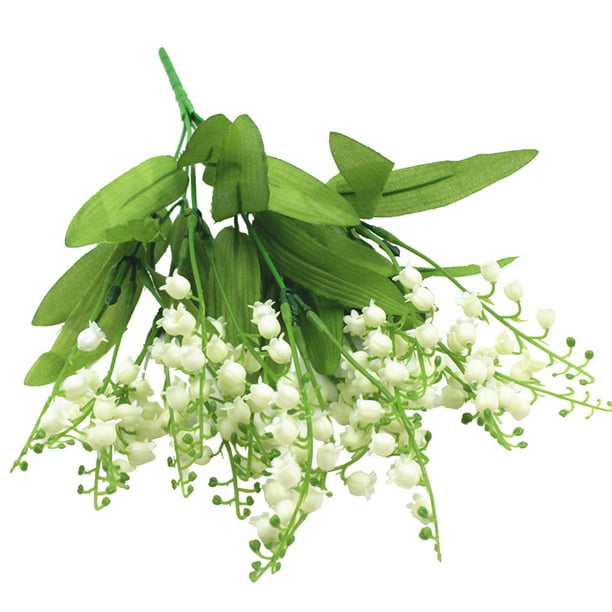 Coofit Artificial Flower Realistic Lily of the Valley Flower Faux Flower  for Wedding