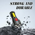 thumbnail image 4 of HIBIBUD Flashlights High Lumens,Real-Time Power Display Flashlight Camping,Four-Speed Dimming Flash Light,Black, 4 of 7