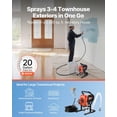thumbnail image 2 of Pulverizador de pintura sin aire VEVOR Stand 900 W 3300 PSI con acceso., 2 of 9