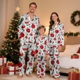 thumbnail image 2 of Family Christmas Pajamas Matching Sets Silk Casual Matching Set for Family, 2 of 8