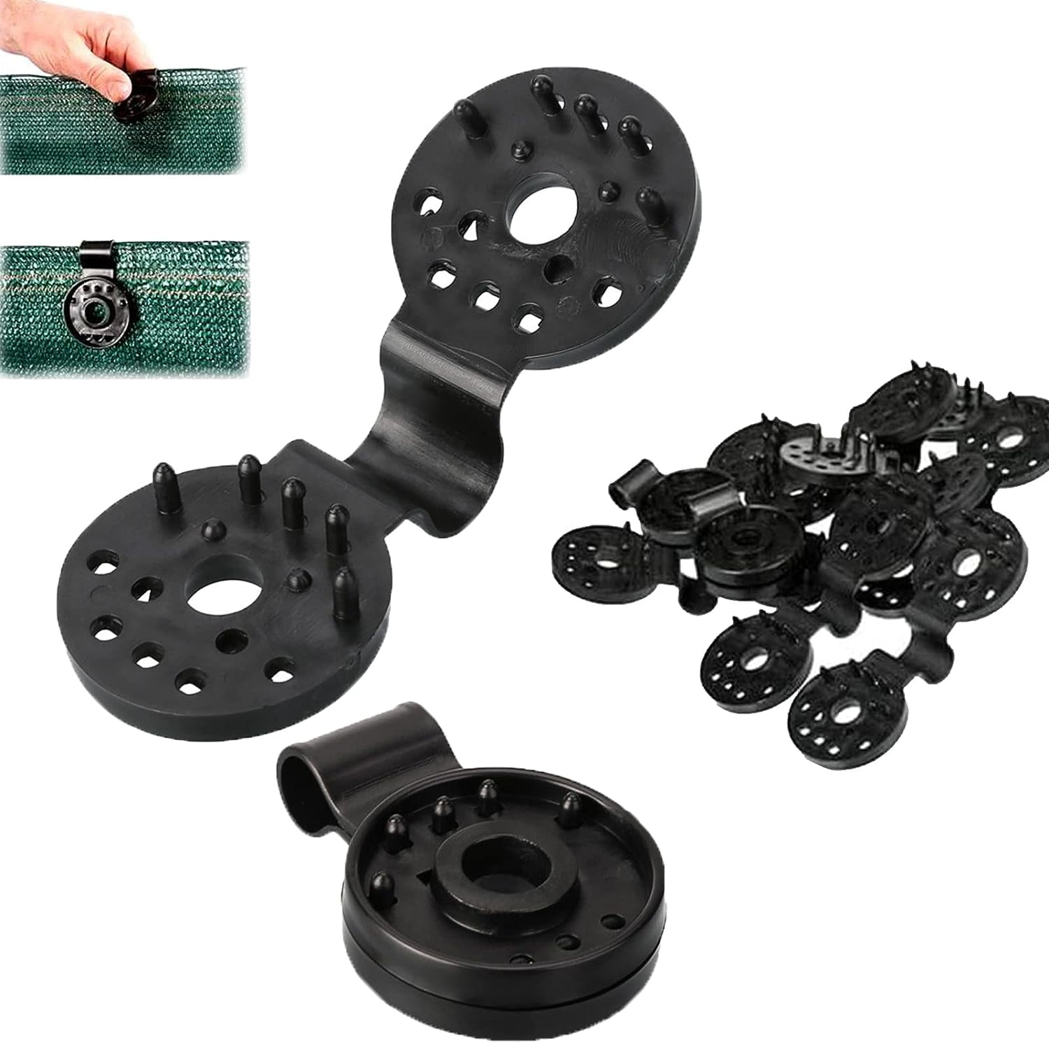 Shade Cloth Heavy Duty Lock Grip, Shade Cloth Plastic Clips, Shade