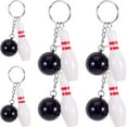 thumbnail image 4 of UPOUART 6Pcs Mini Bowling Ball Metal Keychain Creative Cartoon Keepsake Bowling Enthusiasts, 4 of 8