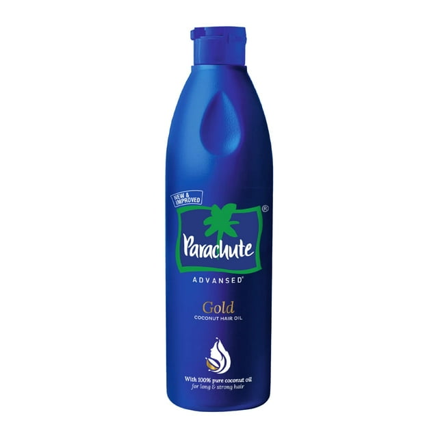 Parachute Advansed Gold Coconut Hair Oil Aceite de coco puro Vitamina E para cabello largo, fuerte y hermoso 400 ml