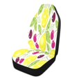 thumbnail image 2 of Lemons cherries summer pattern fruit Car Seat Cover 2 Piece Set Saddle Blanket Carseat Universal Fit for Vehicle Sedan SUV, 2 of 5