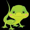 thumbnail image 3 of CafePress - Cute Baby Lizard Men's Dark Pajamas - Men's Dark Loose Fit Cotton Pajama Set, 3 of 7