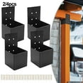 Pergola Post Top Rafter Brackets Deck Railing Connectors Kit for 4x4