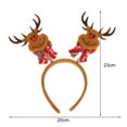 thumbnail image 6 of Dserhfy Christmas Headband Santa Claus Reindeer Snowman Bear Plaid Anti-slip Holiday Decoration Adults Kids Cute Xmas Hair Band Hair Accessories Party Props, 6 of 7