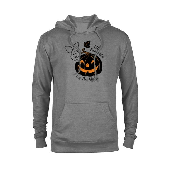 Disney Winnie the Pooh Lil’ Pumpkin on the Way Halloween - Pullover Hoodie for Adults - Customized-Graphite Heather