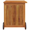 thumbnail image 3 of vidaXL Garden Storage Box with Wheels 60x50x58 cm Solid Wood Acacia, 3 of 5