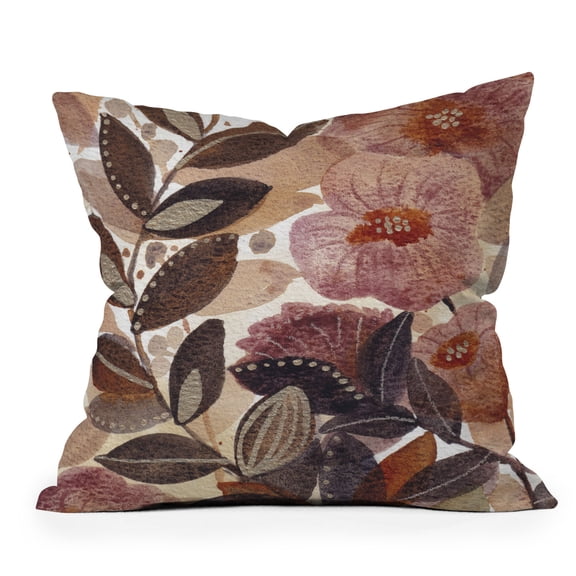Society6 Nature Love Botanical 3 by Viviana Gonzalez Throw Pillow