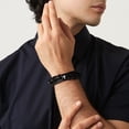 thumbnail image 2 of VEEDOFA Men's Braided Leather Cross Bracelet, Adjustable Christian Jewelry Gift, 2 of 7