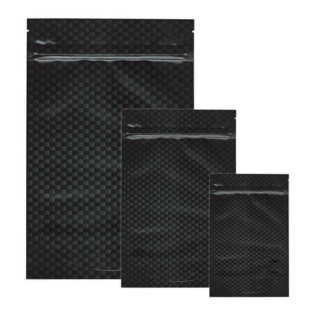 10pk - Stealth Smell Proof Bags - Carbon Fiber