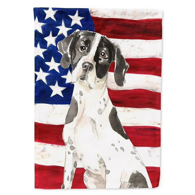 Carolines Treasures CK1732GF Patriotic USA English Pointer Garden Size Flag