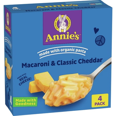 Annie's Organic Classic Cheddar Mac and Cheese - 24oz/4pk - Pack of 2