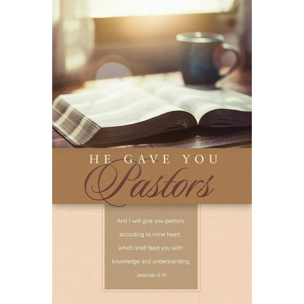 Bulletin-And He Gave You Pastors (Jeremiah 3:15 KJV) (Pack Of 100 ...