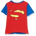 thumbnail image 3 of DC Comics - Playera de Manga Corta para niños pequeños Superman Cosplay, Azul Real/Rojo, 5-6, 3 of 3
