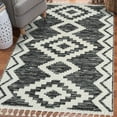 thumbnail image 6 of Luxe Weavers South Western Geometric Fringe Black 5x7 Area Rug, Indoor Carpet, 6 of 8