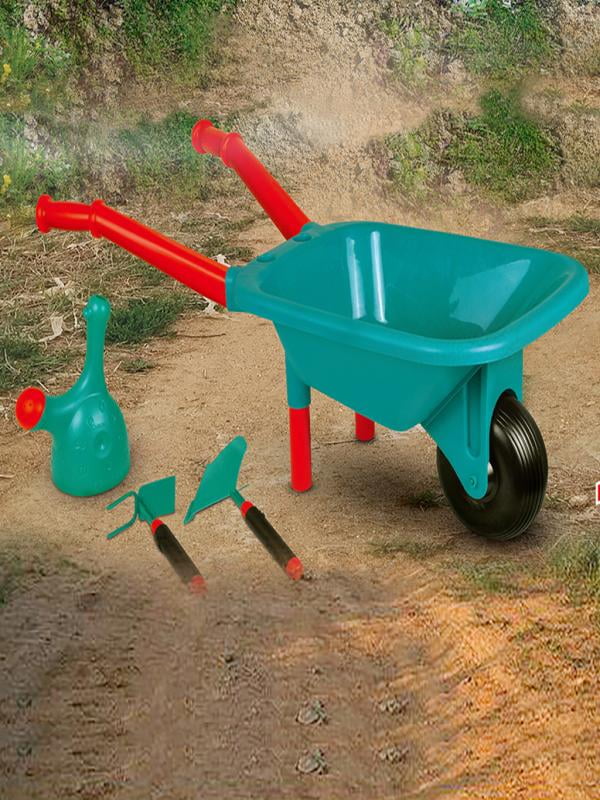 childrens gardening tools wheelbarrow